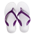 ARCHLINE Orthotic Thongs Arch Support Shoes Footwear Flip Flops Orthopedic - White/Fuchsia - EUR 35