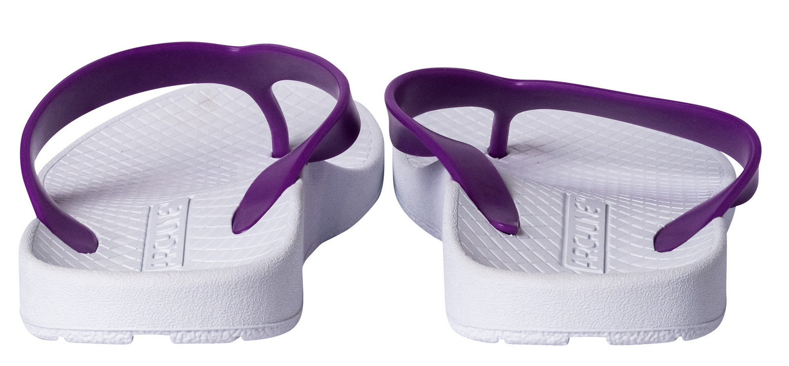 ARCHLINE Orthotic Thongs Arch Support Shoes Footwear Flip Flops Orthopedic - White/Fuchsia - EUR 42