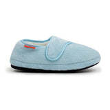 ARCHLINE Orthotic Plus Slippers Closed Scuffs Pain Relief Moccasins - Baby Blue - EU 35