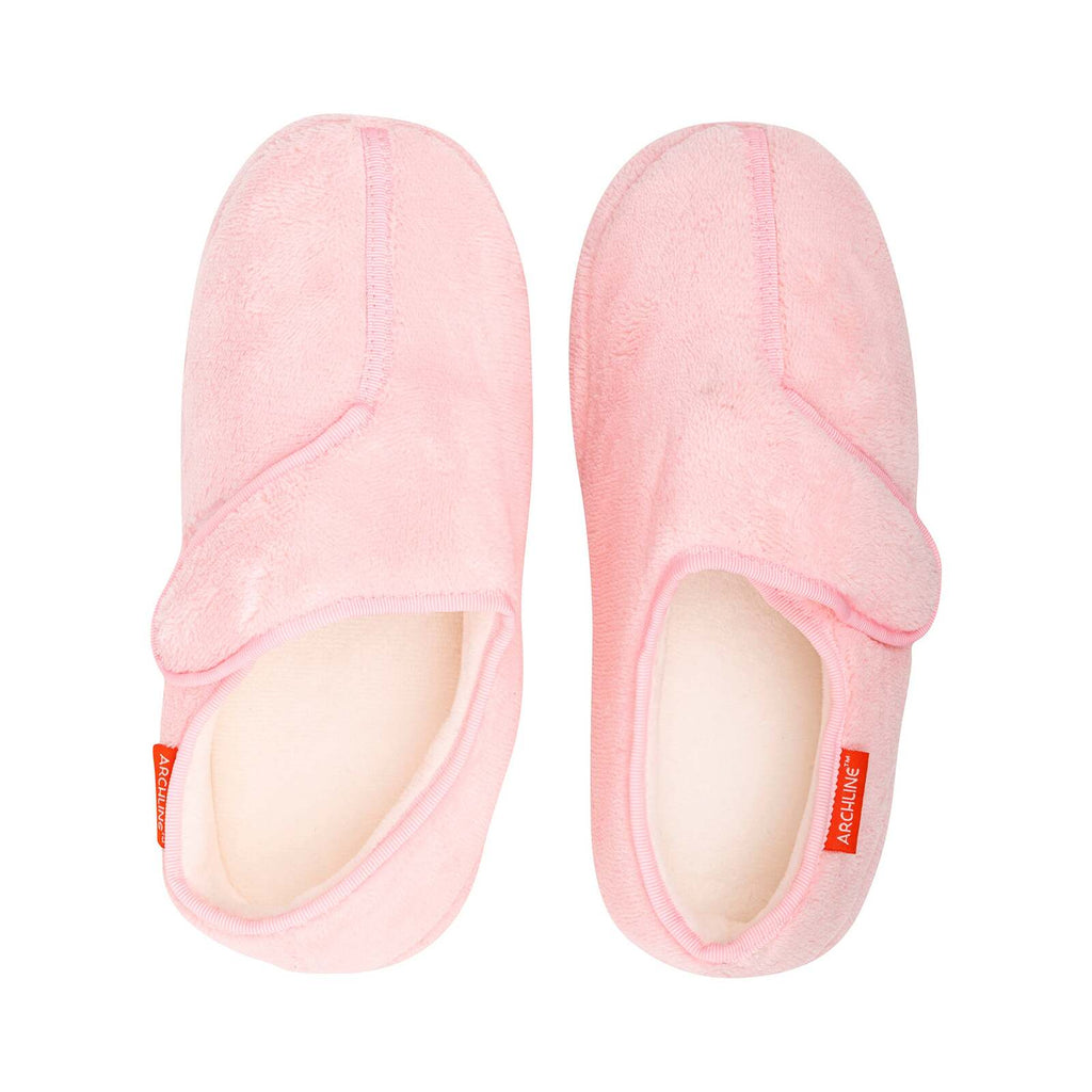 ARCHLINE Orthotic Plus Slippers Closed Scuffs Pain Relief Moccasins - Pink - EU 41