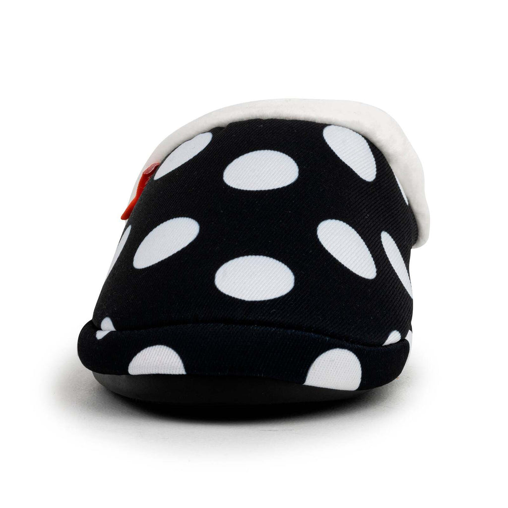 ARCHLINE Orthotic Slippers Slip On Arch Scuffs Pain Relief Moccasins - Polka Dots - EU 36