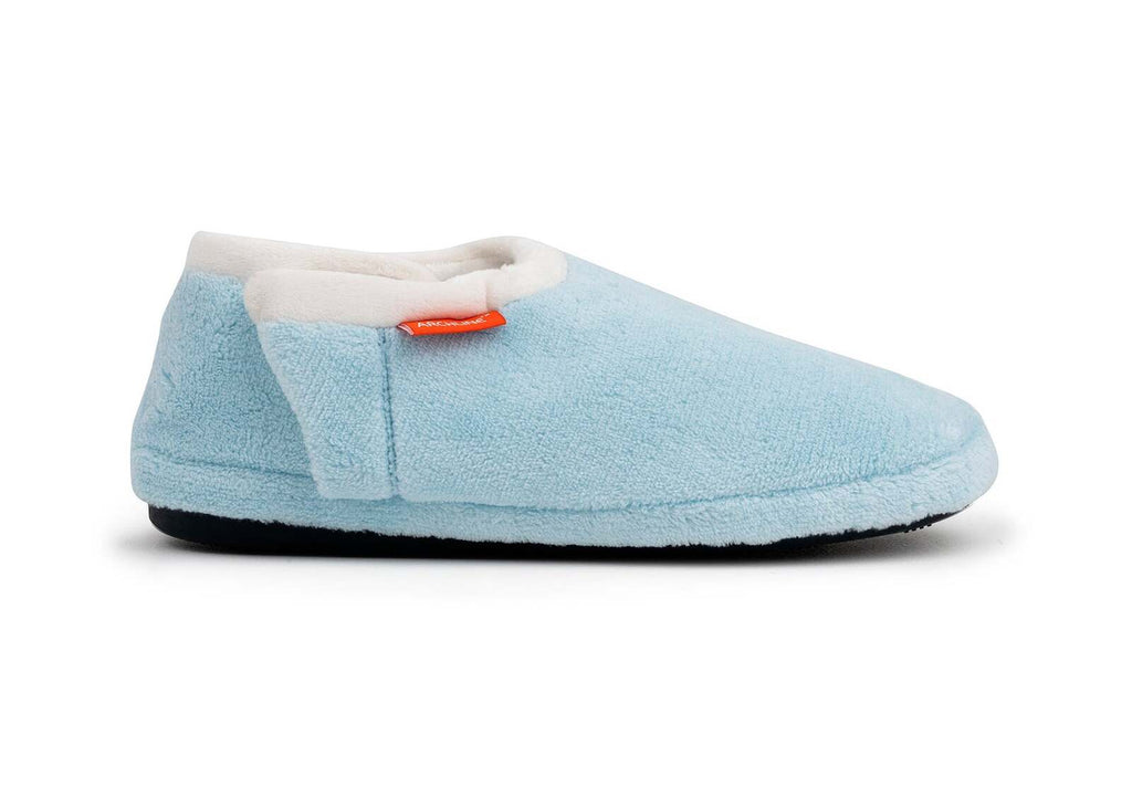 ARCHLINE Orthotic Slippers Closed Scuffs Pain Relief Moccasins - Sky Blue - EUR 38
