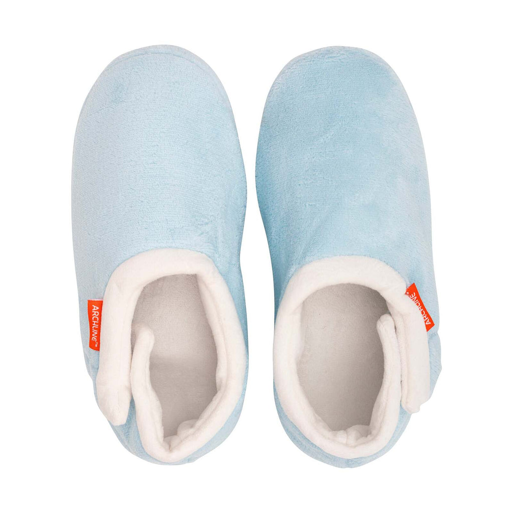 ARCHLINE Orthotic Slippers Closed Scuffs Pain Relief Moccasins - Sky Blue - EUR 40