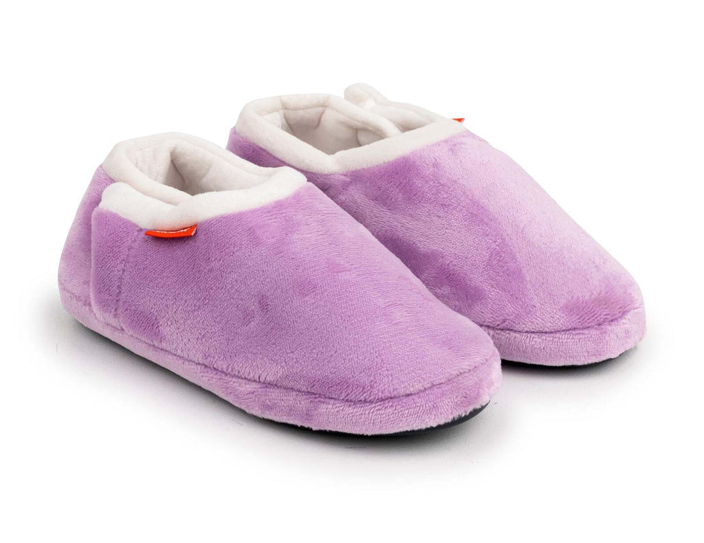 ARCHLINE Orthotic Slippers CLOSED Arch Scuffs Pain Relief Moccasins - Lilac - EU 40