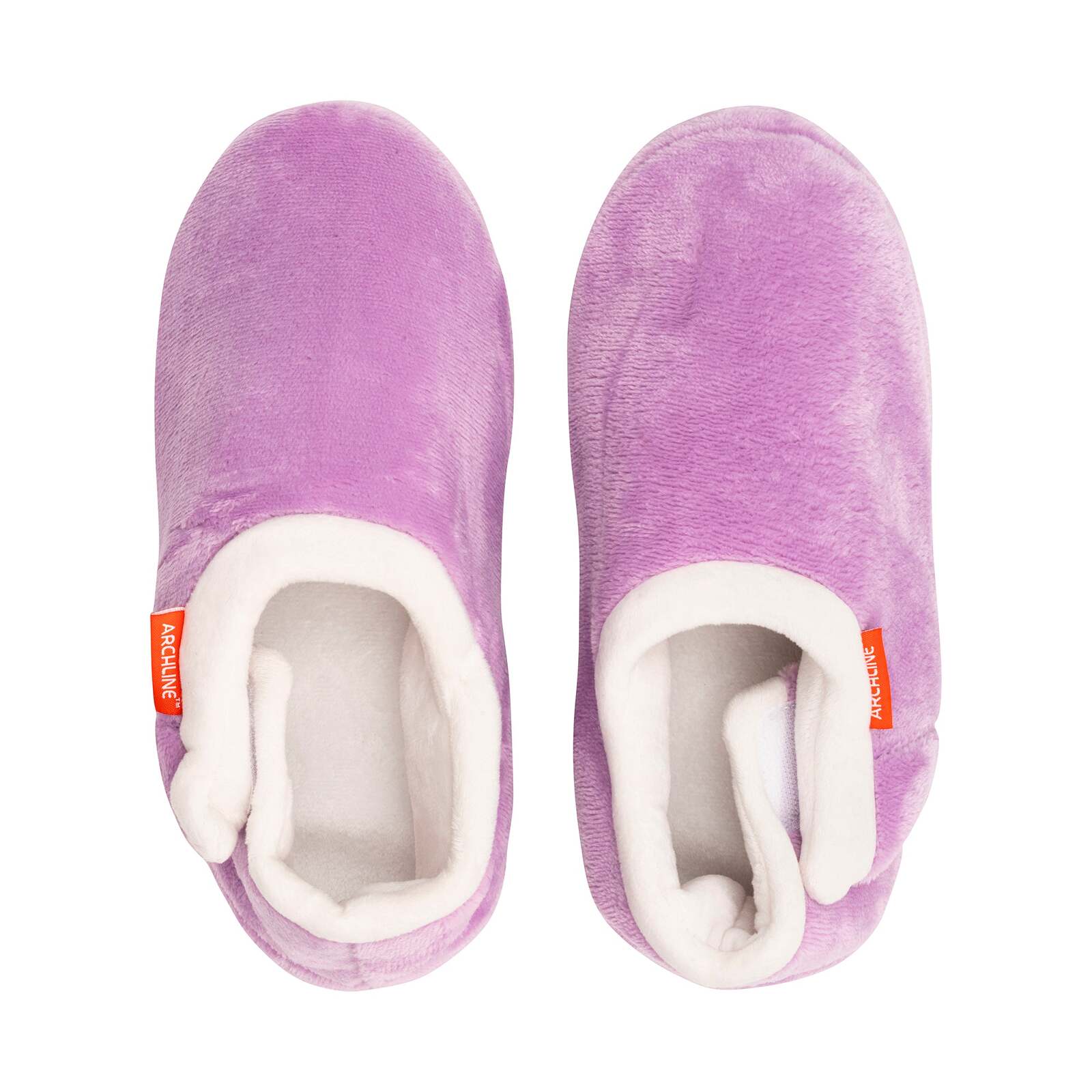 ARCHLINE Orthotic Slippers CLOSED Arch Scuffs Pain Relief Moccasins - Lilac - EU 41