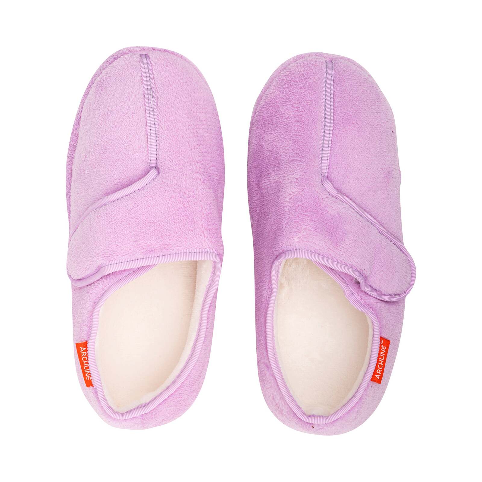 ARCHLINE Orthotic Plus Slippers Closed Scuffs Pain Relief Moccasins - Lilac - EU 39