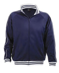 Identitee Mens Varsity Track Suit Top Jacket Jumper Long Sleeve Sunset Urban Casual - Navy - Large