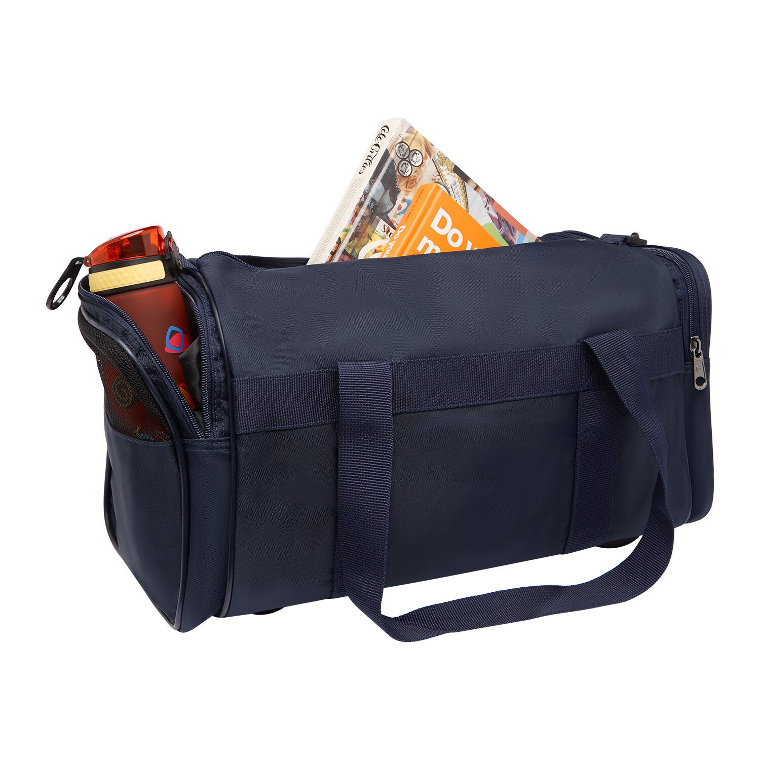 28L Travel Foldable Duffel Bag Gym Sports Luggage Foldaway School Bags - Dark Navy