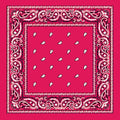 BANDANA Paisley 100% COTTON Head Wrap Durag Bandanna Summer Biker Scarf Mask - Hot Pink