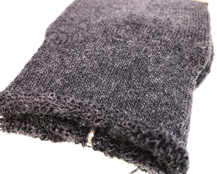 1 Pair Merino Wool Blend Woolen Work Socks Hiking Heavy Duty Warm Winter Thermal - Charcoal - 11-14