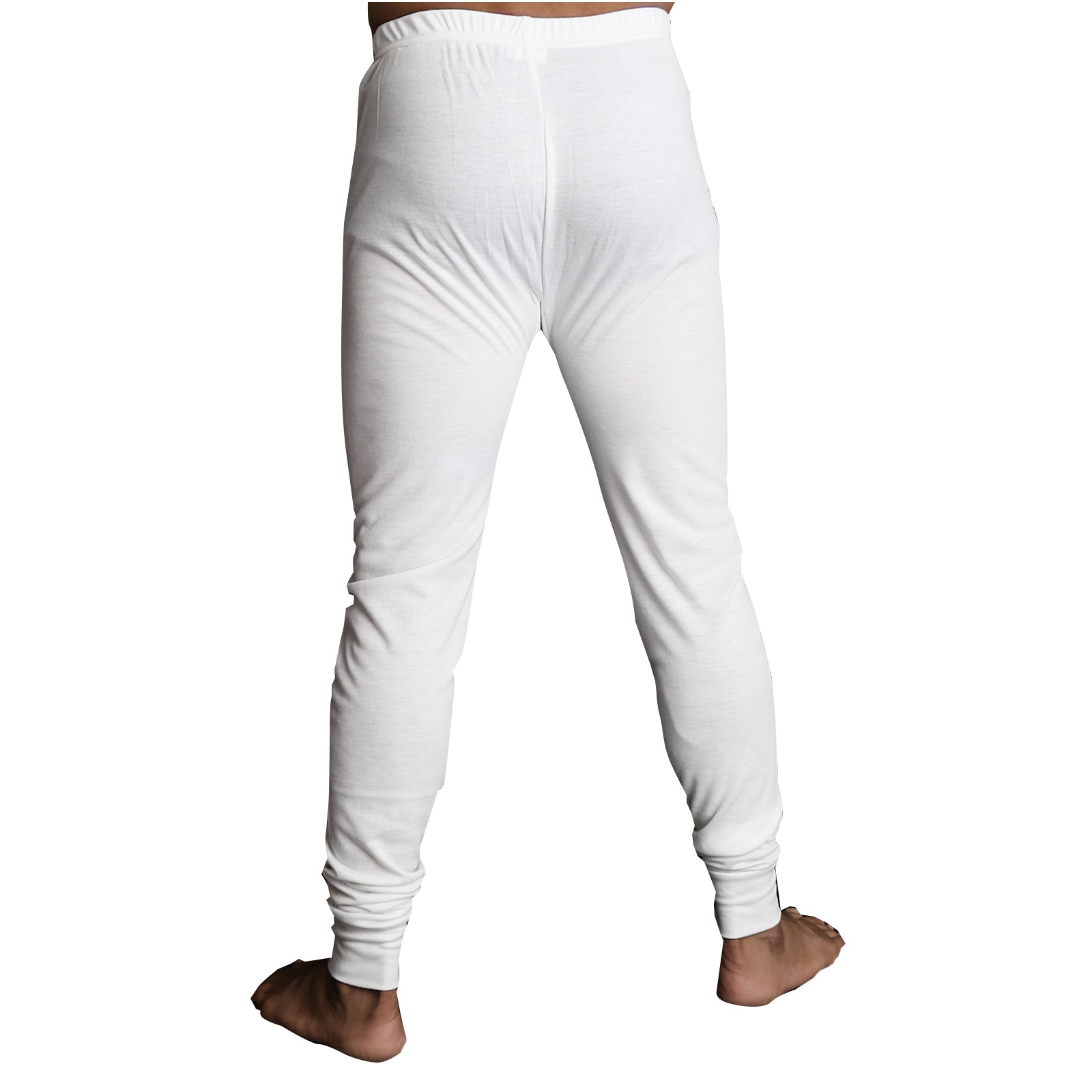 Mens Merino Wool Blend Long John Thermal Pants Underwear Thermals Warm Winter - Beige - XL