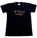 Adult Australia T Shirt Kangaroo Koala 100% Cotton Souvenir Tee Top - Black - S