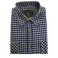 Mens FLANNELETTE SHIRT Check 100% COTTON Flannel Vintage Long Sleeve - 49 (Full Placket) - S