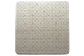 Square Anti Slip Loofah Shower Rug Non Slip Bathroom Bath Mat Water Drains Beige