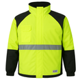 HUSKI Miner Hi Vis Waterproof Jacket Industrial Workwear Reflective 918015 - 3XL (117cm)