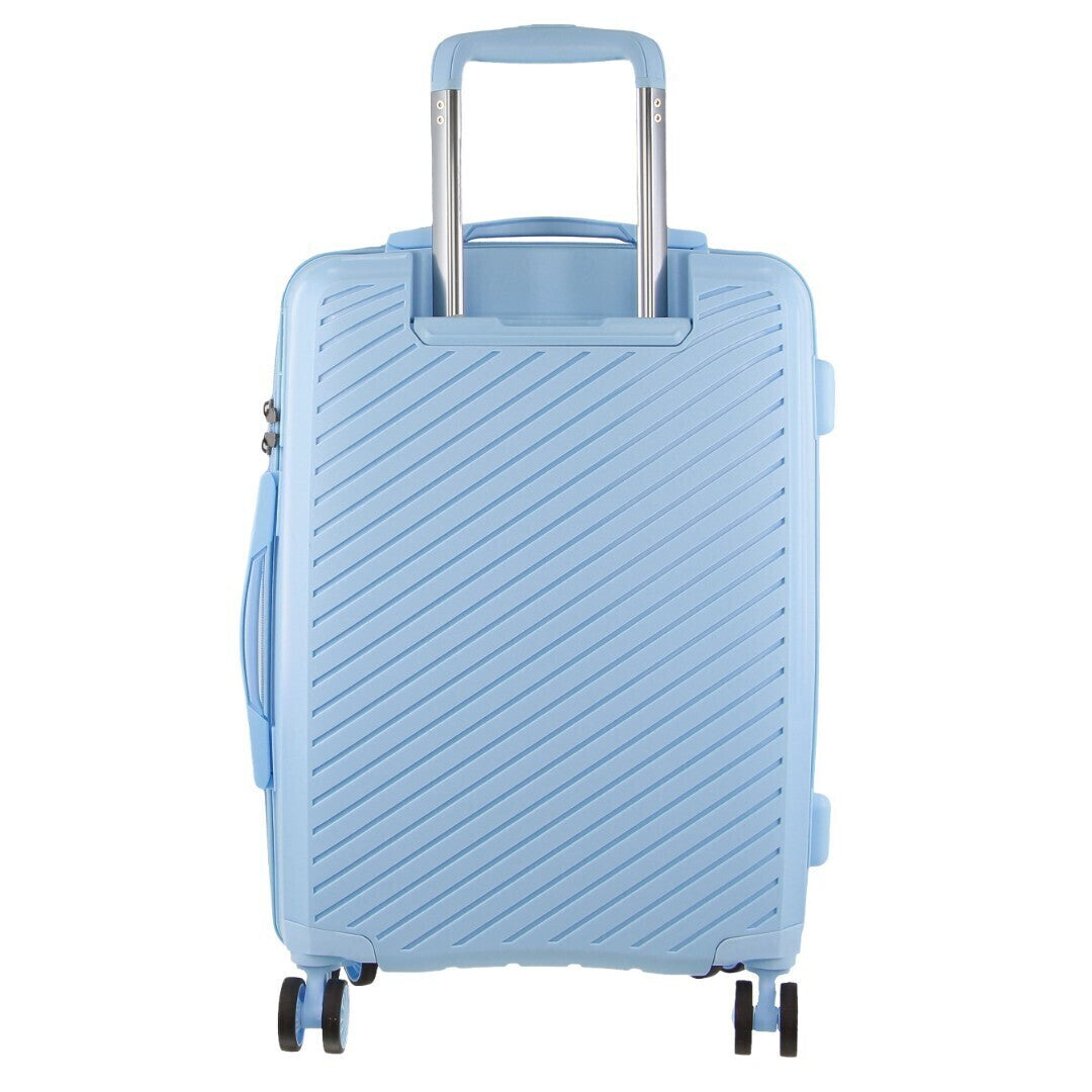 Pierre Cardin Inspired Milleni Luggage Bag Large in Blue + FREE Milleni Waist Bag