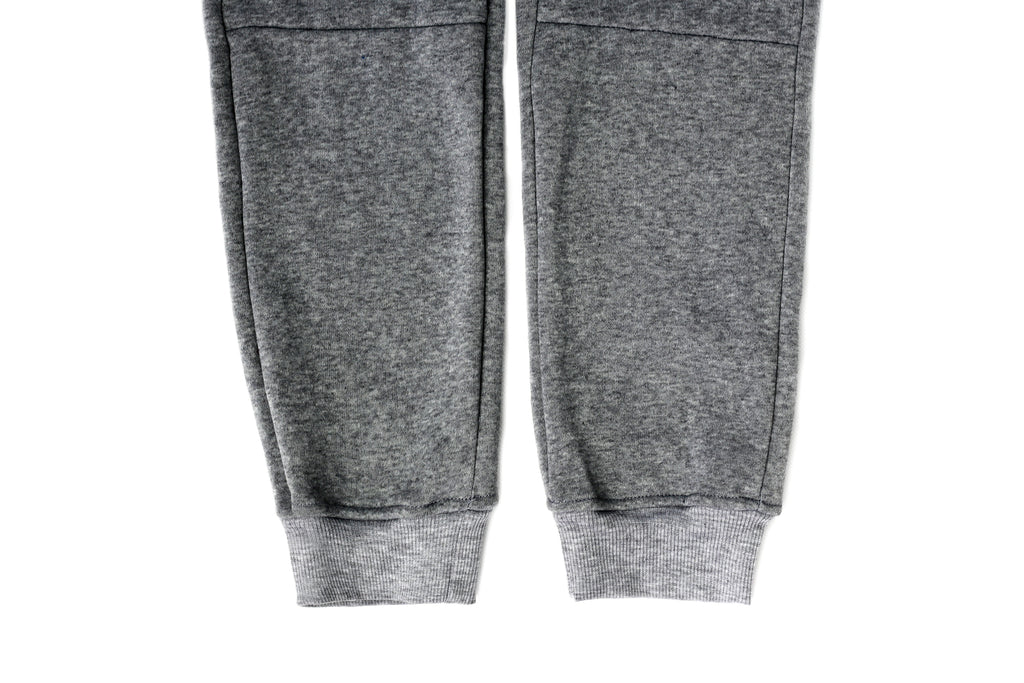 Mens Skinny Track Pants Joggers Trousers Gym Casual Sweat Cuffed Slim Trackies Fleece - Heather Grey - S
