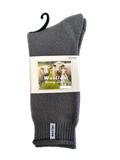 1 Pair Premium Mens Wool Heavy Duty Thick Work Socks Cushion Woolen - Grey - 11-14
