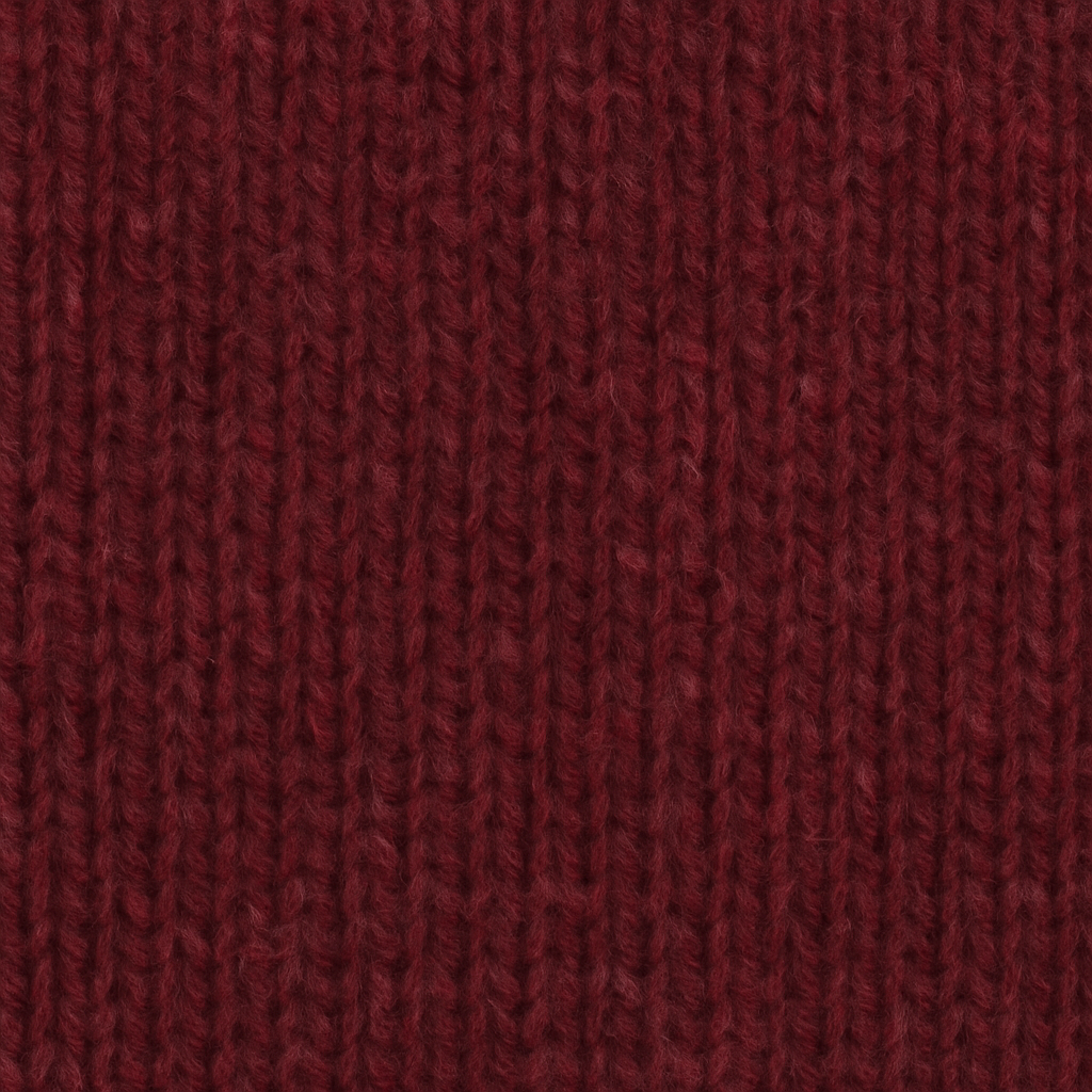 100% SHETLAND RAGG WOOL CREW Round Neck Knit JUMPER Pullover Mens Sweater Knitted - Burgundy - XL
