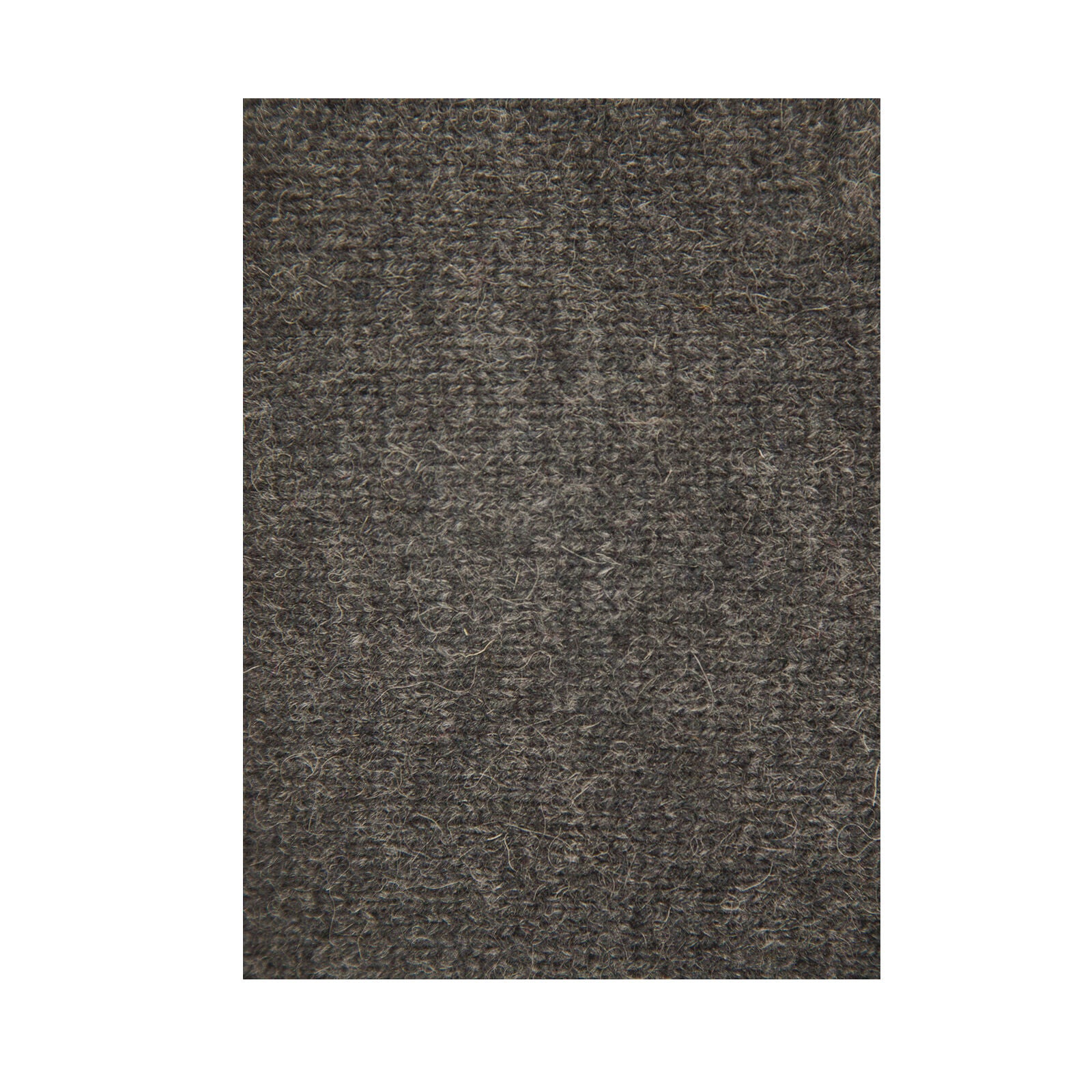100% SHETLAND RAGG WOOL Half Zip Up Knit JUMPER Pullover Mens Sweater Knitted - Charcoal - S