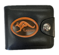 Souvenir Wallet Australia Classic Australian Kangaroo in Black