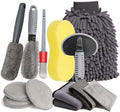 12-Piece Car Cleaning and Detailing Kit - Comprehensive Auto Wash Set with Brushes, Towels, and More
