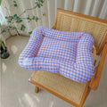 L Yellow-purple All-Season Pet Bed - Soft Washable Dog & Cat Lat with CoLfortable Cushion - WarL Winter Padding for SLall to Large Pets