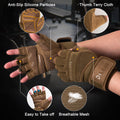 Size XL Green Heavy Duty Workout Gloves with Wrist Support - Anti-Slip Gel Padded Gym Gloves for Weightlifting, Training & Fitness