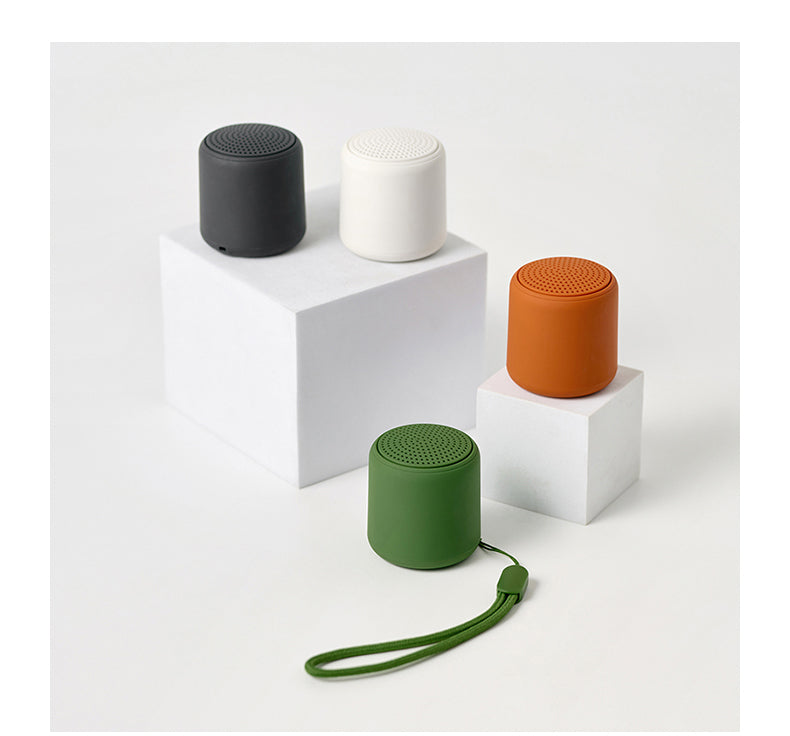 Black Mini Portable Bluetooth Speaker - Compact Wireless Speaker with Rich Bass & Dual Sound Modes