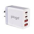 4 PORT  WALL CHARGER USB C+USB A