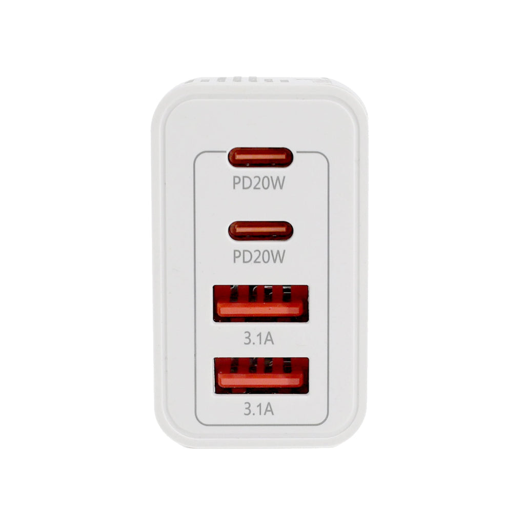 4 PORT  WALL CHARGER USB C+USB A