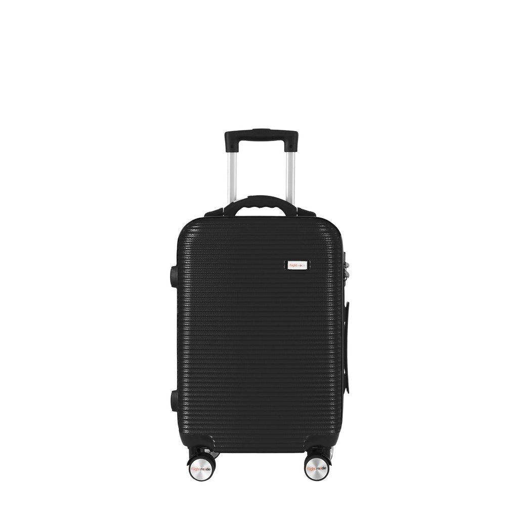20" Digital Weighing Scale and USB Charging Port Lightweight Carry-on Luggage Suitcase Black
