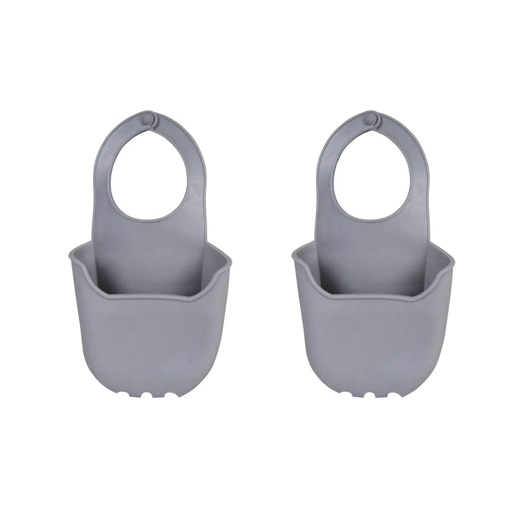 2 pcs Sink Caddy Silicone Sponge Rack – Adjustable Silicone Kitchen Sink Organizer