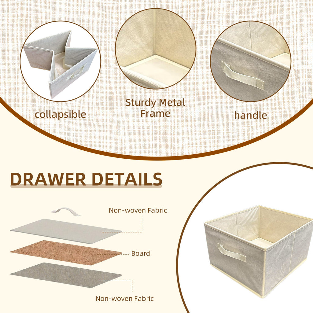 6 Drawer Bamboo Storage Chest
