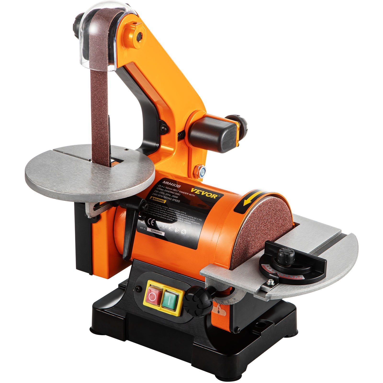 VEVOR Belt Sander 300W Grinder Sander 1 x 30 Inch Electric Belt & Disc Sander 2950 RPM Variable Speed (300W)