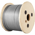 VEVOR 1/8 Stainless Steel Cable Railing 500ft, Wire Rope 316 Marine Grade, Braided Aircraft Cable 7x7 Strands Construction for Deck Rail Balusters Stair Handrail Porch Fence