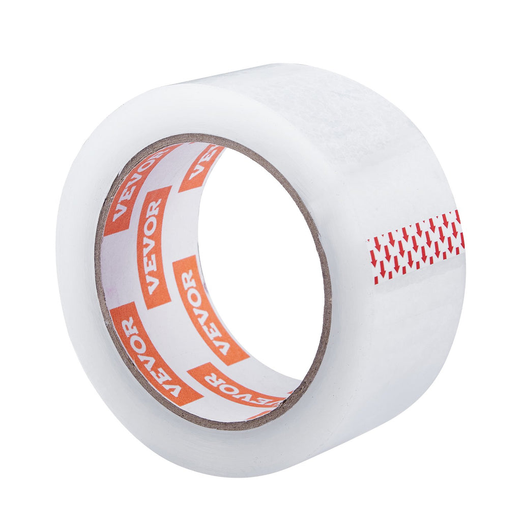 VEVOR Packing Tape 6 Rolls 65 Yards Clear Shipping Tape with Dispenser 2.7 Mil