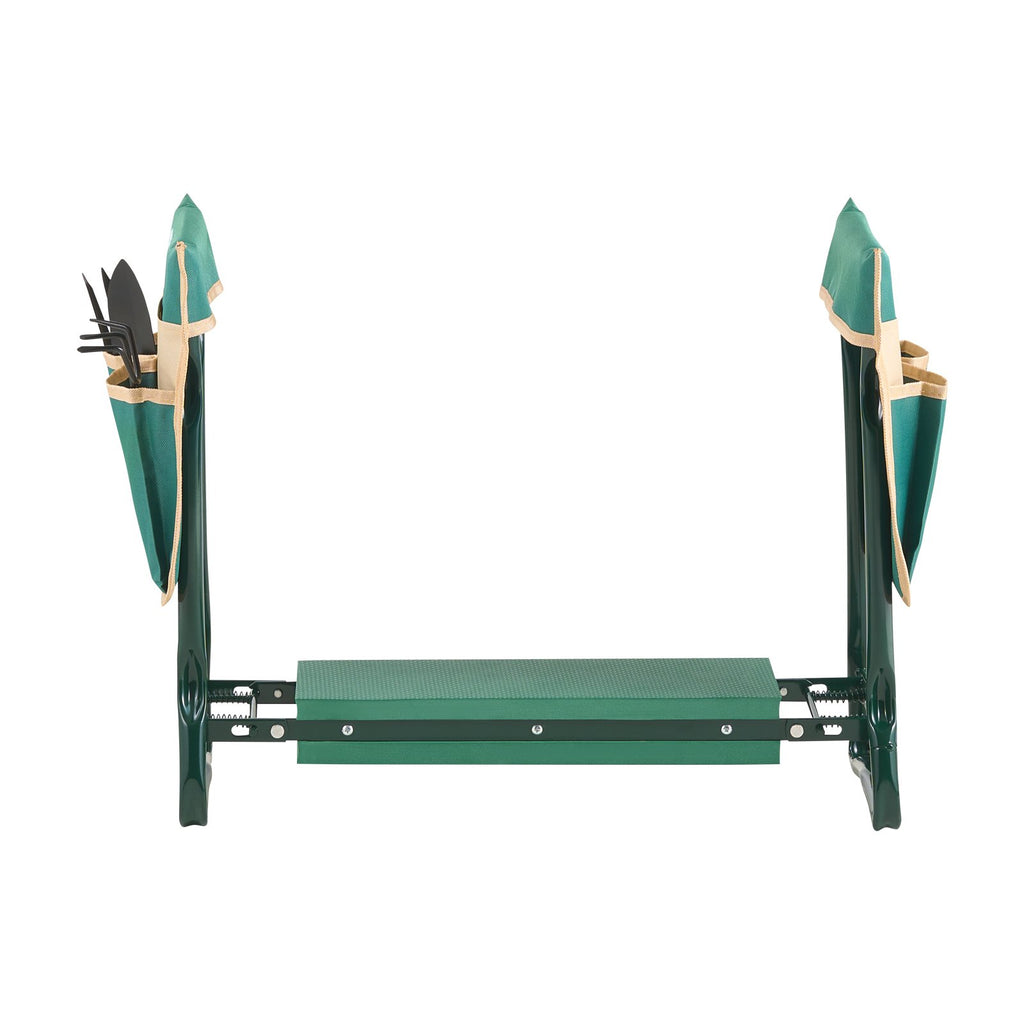 VEVOR Garden Kneeler and Seat, 6 in Wide Kneeling Pad, Heavy Duty Garden Kneeling Stool, Folding Garden Seat with 2 Tool Bags, Relieve Knee & Back Pain, Portable Garden Bench for Women Grandparents