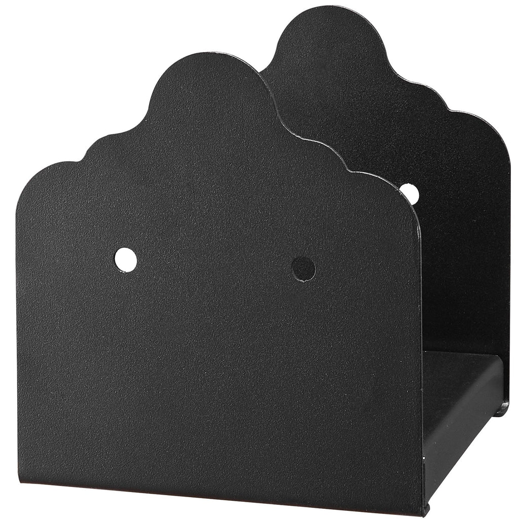 VEVOR 6x6 Post Base 2 Pcs, Inner Size 5.9x5.55 inch / 150x141 mm Post Brackets, Heavy Duty Carbon Steel Decking Posts, Wood Posts Brackets for Pavilion Deck Railing Support Deck Base Plate, Black
