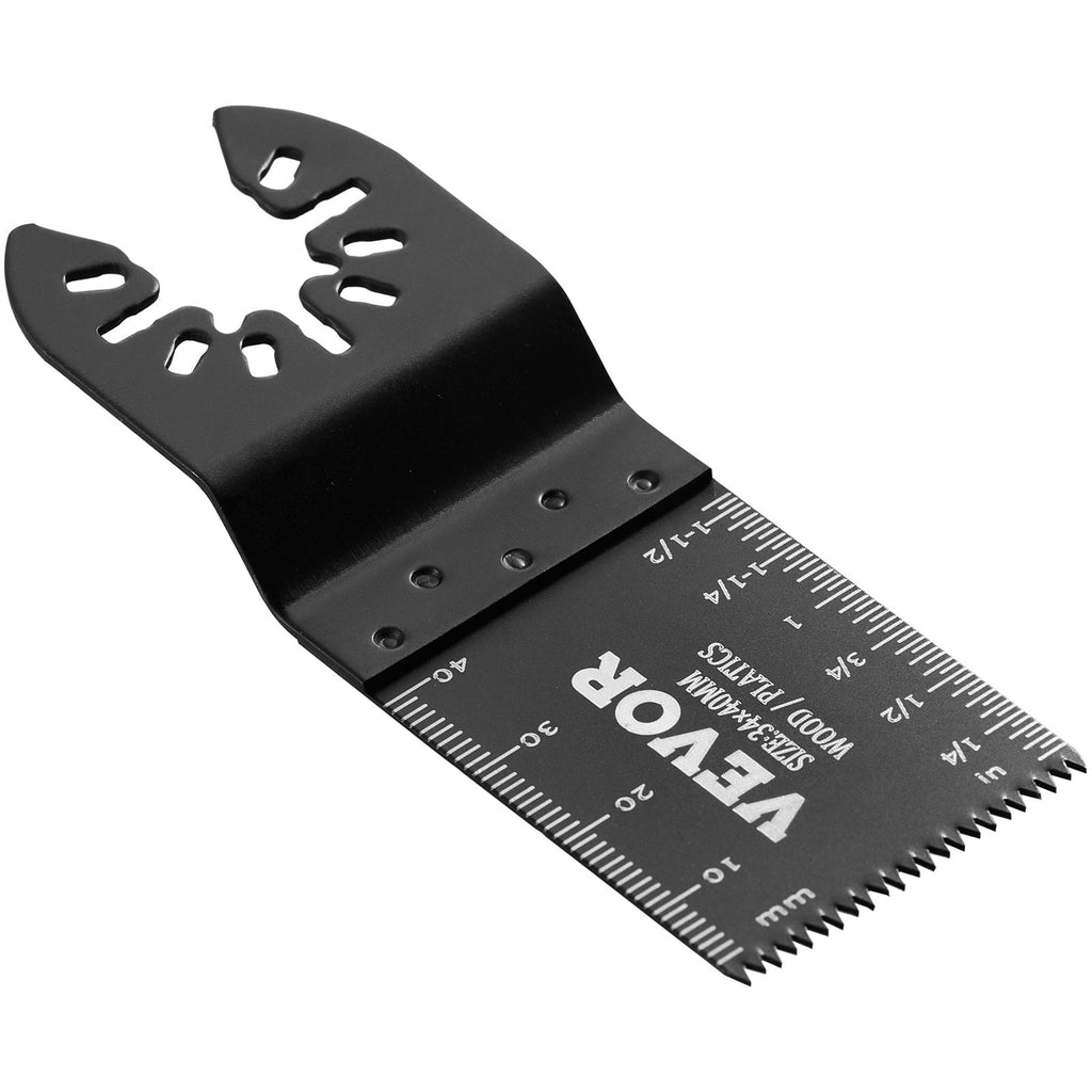 VEVOR 50PCS Oscillating Saw Blades, Universal Quick Release Oscillating Saw Blades, Multitool Tool Blades for Wood Plastic Aluminum, Fit Dewalt Bosch Milwaukee Hitachi Chicago Craftsman