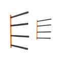 VEVOR Wall Kayak Storage Rack, 4-Capacity Wall Mounted Kayak Holders for Kayak Canoe Paddle Board, Kayak Storage Hooks with Adjustable Padded Arms, 181.6 KG Load Kayak Hanger for Indoor Outdoor Garage