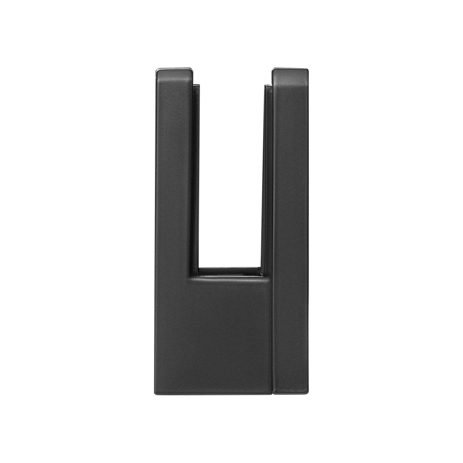 VEVOR Glass Clamp, 40 PCS Square Glass Railing Bracket for 0.31 "-0.47 " Tempered Glass, 304 Stainless Steel Glass Mounting Clamp, Glass Shelf Bracket for Balcony, Garden, Deck, Stair, Black