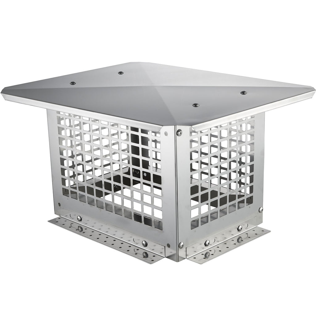 VEVOR Chimney Cap 13” x 9” 304Stainless Steel Fireplace Flue Caps Cover Mesh