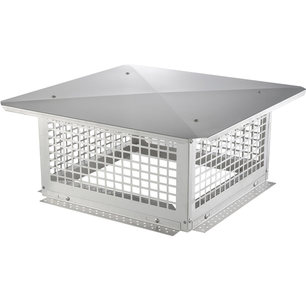 VEVOR Chimney Cap 17” x 17” 304Stainless Steel Fireplace Flue Caps Cover Mesh
