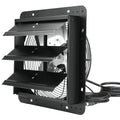 VEVOR Shutter Exhaust Fan, 305 mm /12 inch with Temperature Humidity Controller, EC-motor, 904 CFM, Variable Speed Adjustable Wall Mount Attic Fan, Ventilation and Cooling for Greenhouses, Garages, Sheds