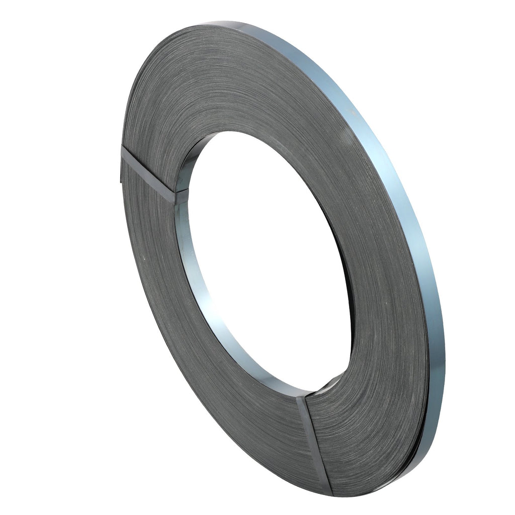 VEVOR Packaging Steel Strapping Roll, 500 m Length x 19 mm Width x 0.55 mm Thickness, 770 kg Break Strength, Heavy Duty Banding Pallet Strap Coil, Portable Strong Banding Packing Metal Straps, Black