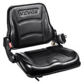 VEVOR Universal Forklift Seat, Fold Down Tractor Seat with Adjustable Angle Back, Micro Switch and Retractable Seatbelt, 16-34 cm Slot Forklift Seat for Tractor Loader Excavator