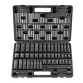 VEVOR 3/8" Drive Impact Socket Set, 48 Piece Socket Set SAE （5/16" -3/4"） & Metric （8-22mm）6 Point Cr-V Drive Extension Bar Universal Joint & Power Drill Adapter Includes Storage Case