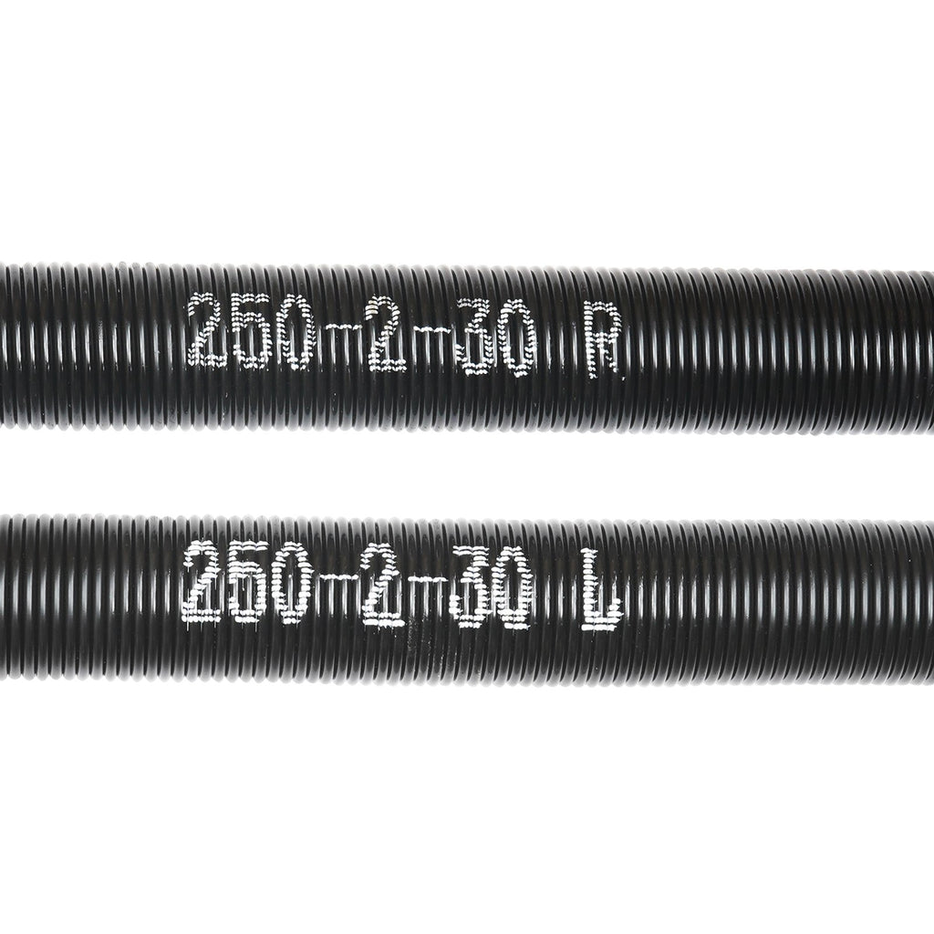 VEVOR Garage Door Torsion Springs, 16000 Cycles, Pair of 0.25 x 2 x 30inch, Garage Door Springs with Non-Slip Winding Bars, Mounting Tool and Gloves, Electrophoresis Coated, for Replacement