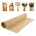 VEVOR Burlap Fabric Roll, 1016 mm x 22.86 m & 50 x 50 Density Wide Natural Burlap Fabric Rolls, Jute Fabric Burlap Tree Wrap Roll, for Decor, Crafts, Wedding, Gardening, Plant & Tree Winter Covering